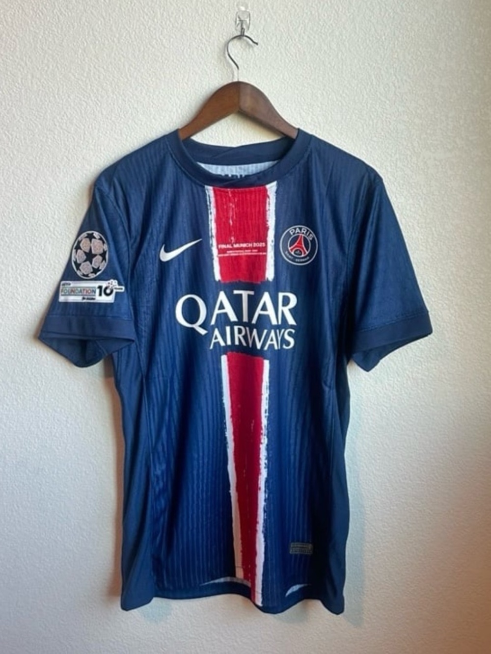 PSG 2024/25 Jersey - Nuno Mendes - UCL Final - Size M